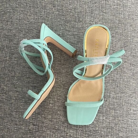 Kayleen By Los Angeles Women's Criss-Cross Elastic Ankle Strap - Picture 4 of 9